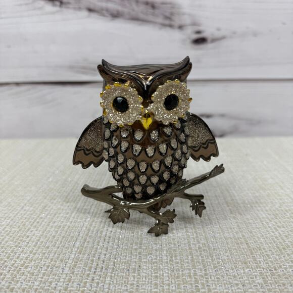 Bath Body Works Owl Wallflower Plug-In Warmer Diffuser Sparkle Rare - Picture 1 of 5